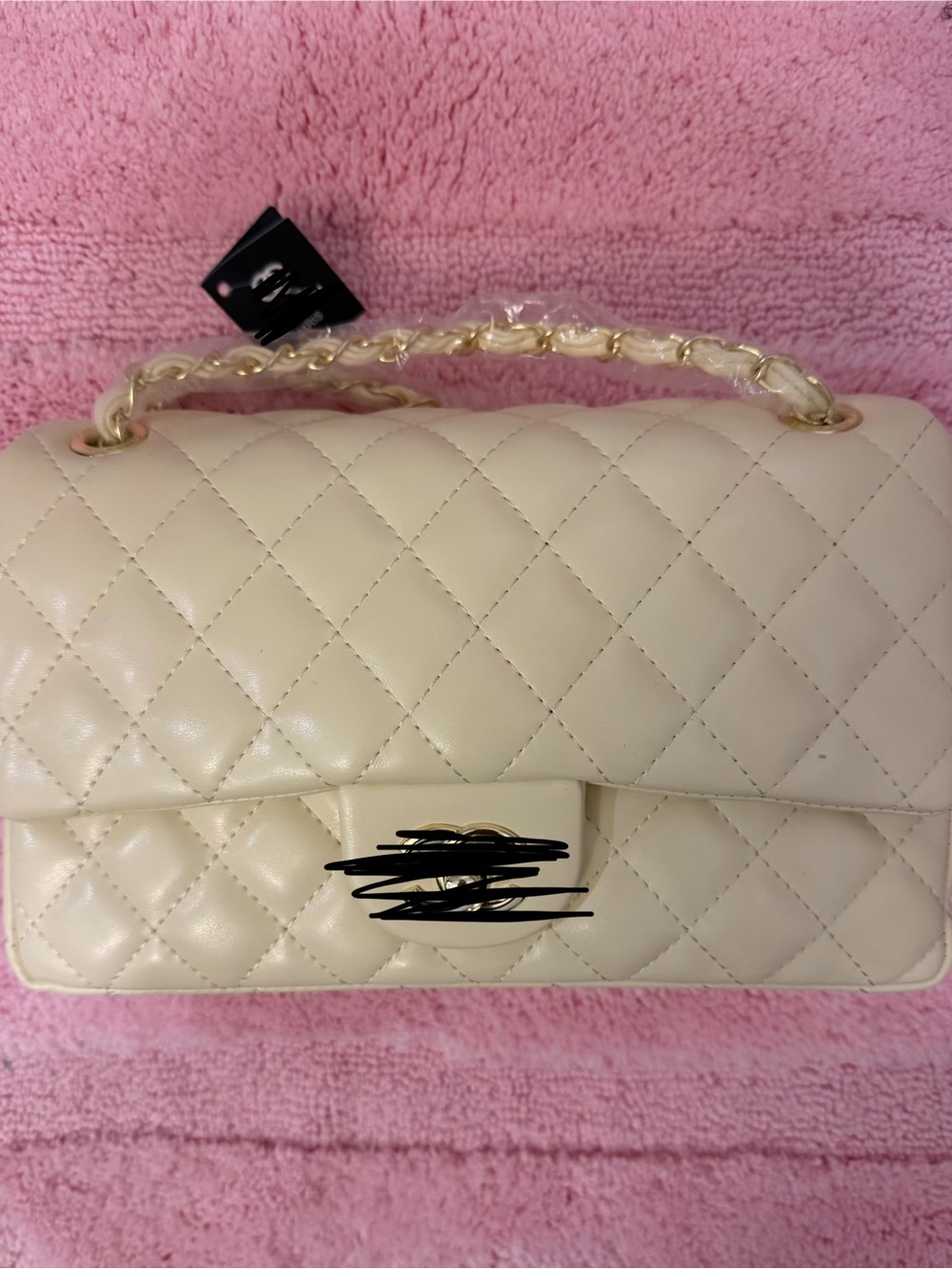 Classic Quilted Yellow Shoulder Bag with Chain Handle